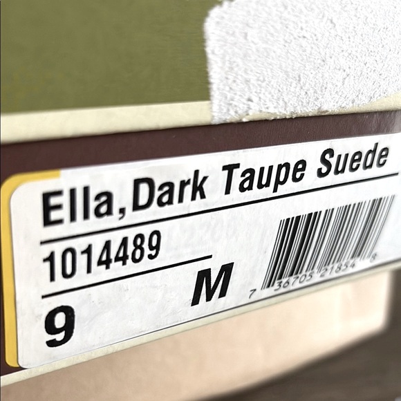 NIB [Naturalizer] Ella Dark Brown Taupe Suede Side Zip Wedge Heel Shoes Womens 9 - Picture 11 of 11